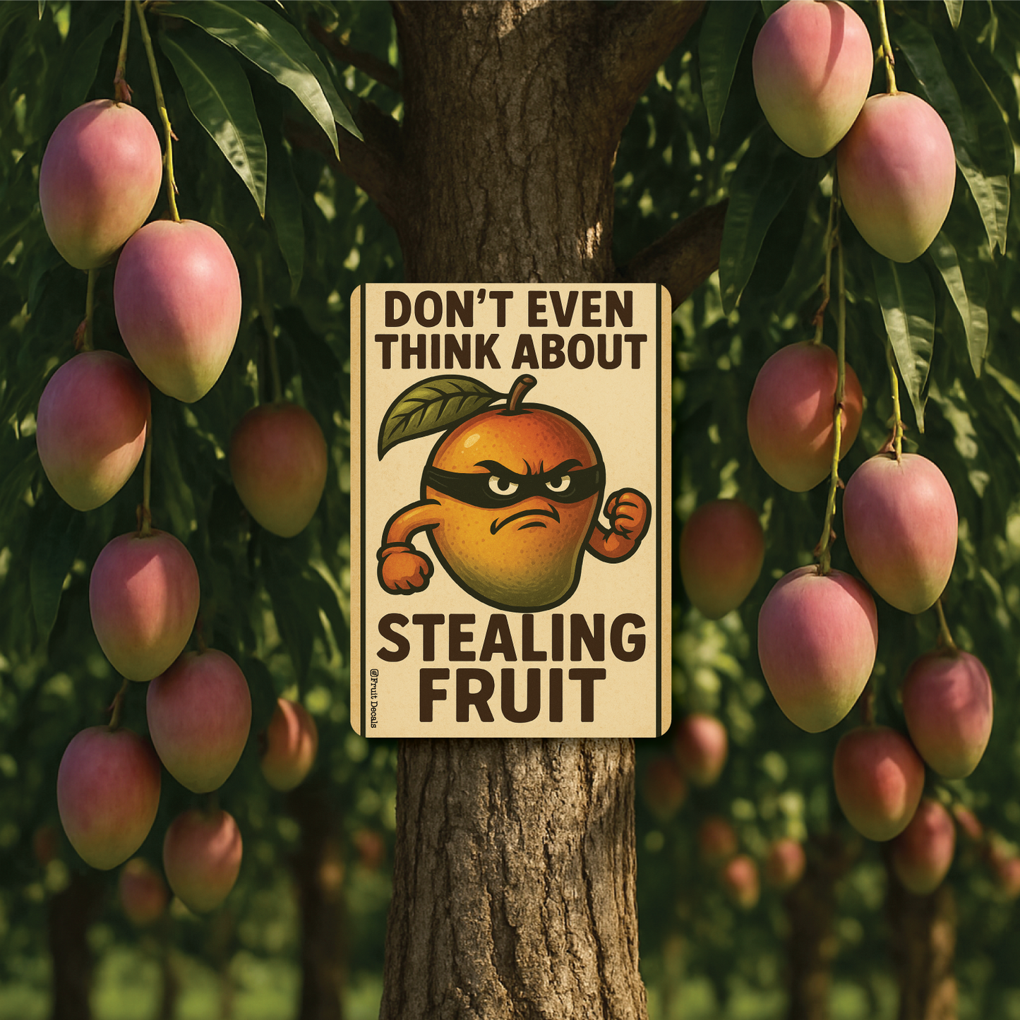 Metal Sign, Don't even think about stealing...