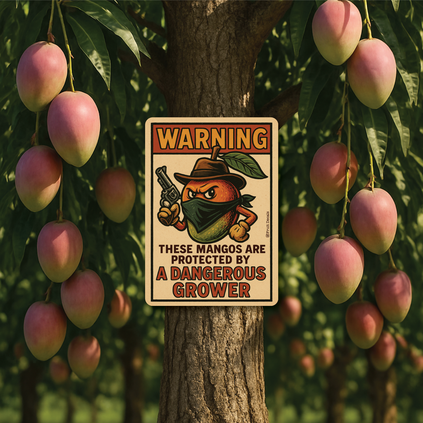 Metal Sign, Warning Dangerous Grower...