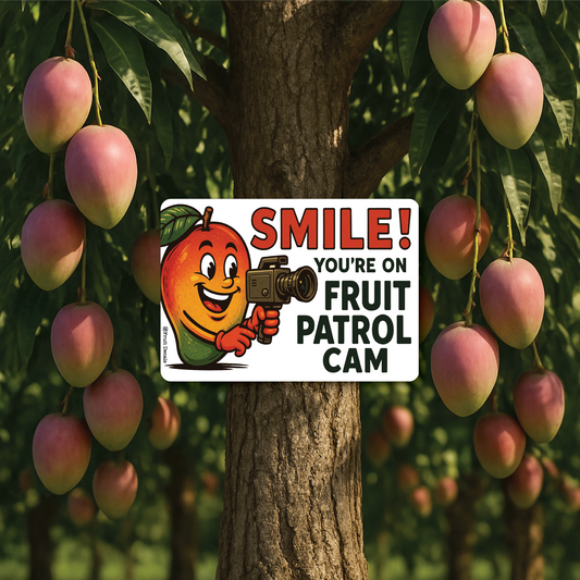 Metal Sign, Smile! You're on Fruit Cam...