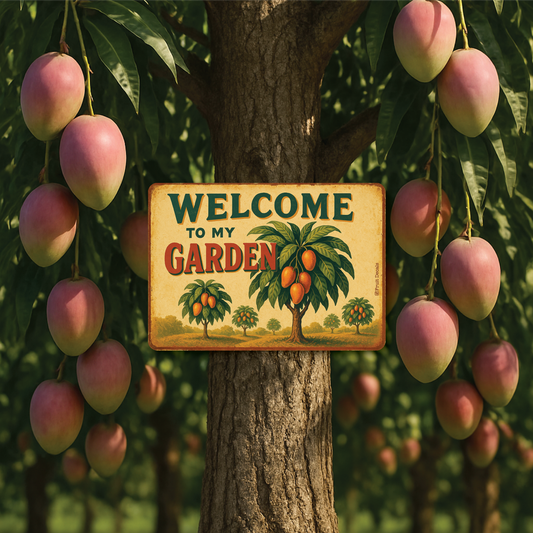 Metal Sign, Welcome to my Garden...